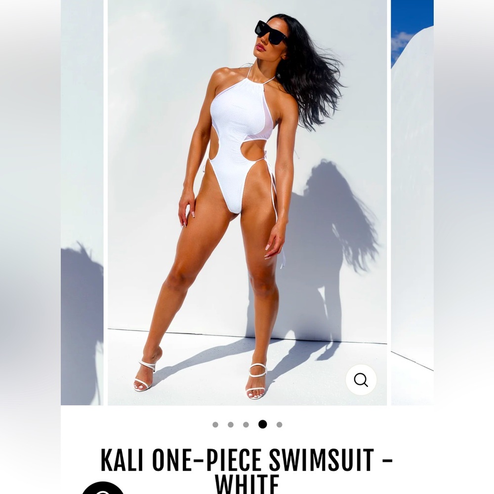 KALI ONE-PIECE SWIMSUIT - WHITE XS